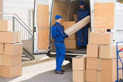 Removal team planning a home move in Denmarkhill