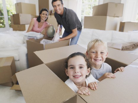 Removal van and moving boxes for Denmarkhill home relocations