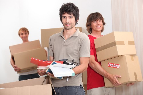 Commercial removals team working in Denmarkhill