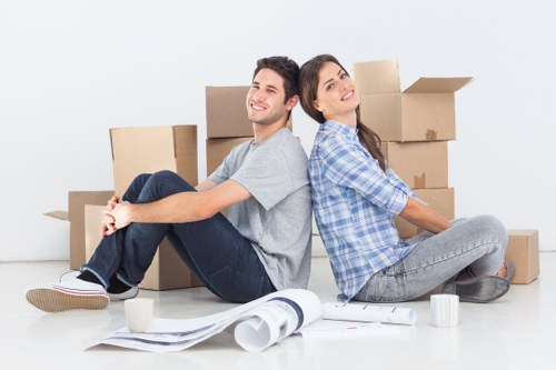 Local movers handling office equipment in South London