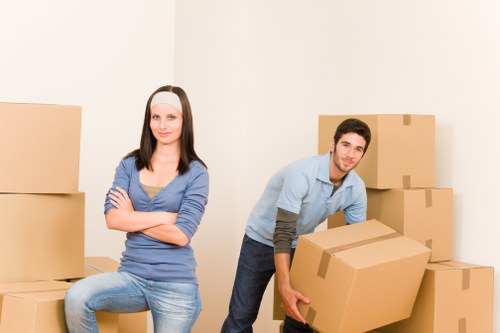 Careful loading of furniture during a Denmarkhill removal service