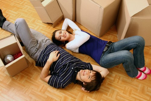 Local packing team helping a family settle into a new Denmarkhill home